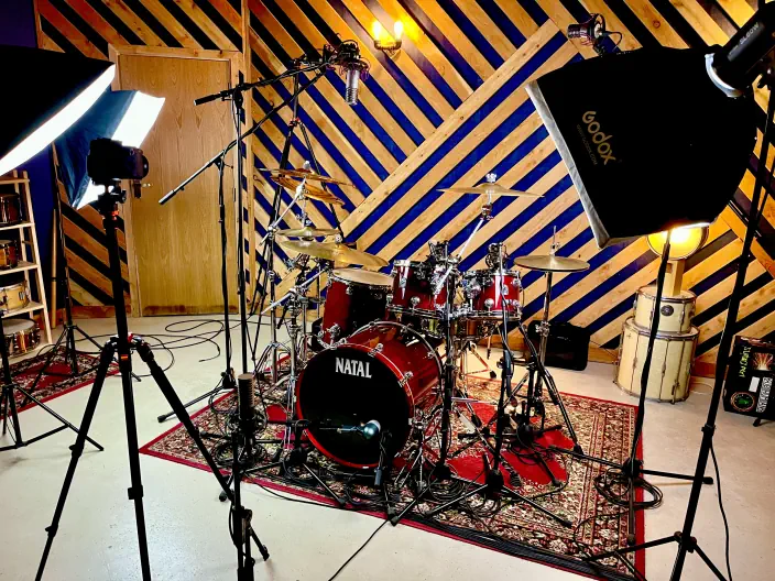 Drum Dog Masterclass film set