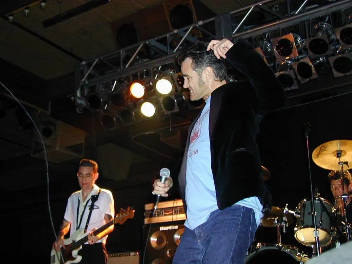 Morrissey on stage